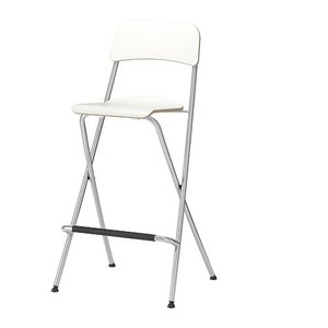 White Bar Chair - 37"