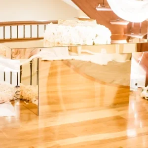 Gold Mirror Table
