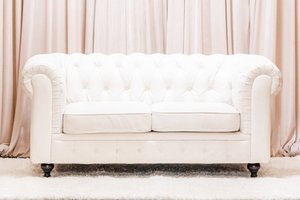 White Tufted Sofa